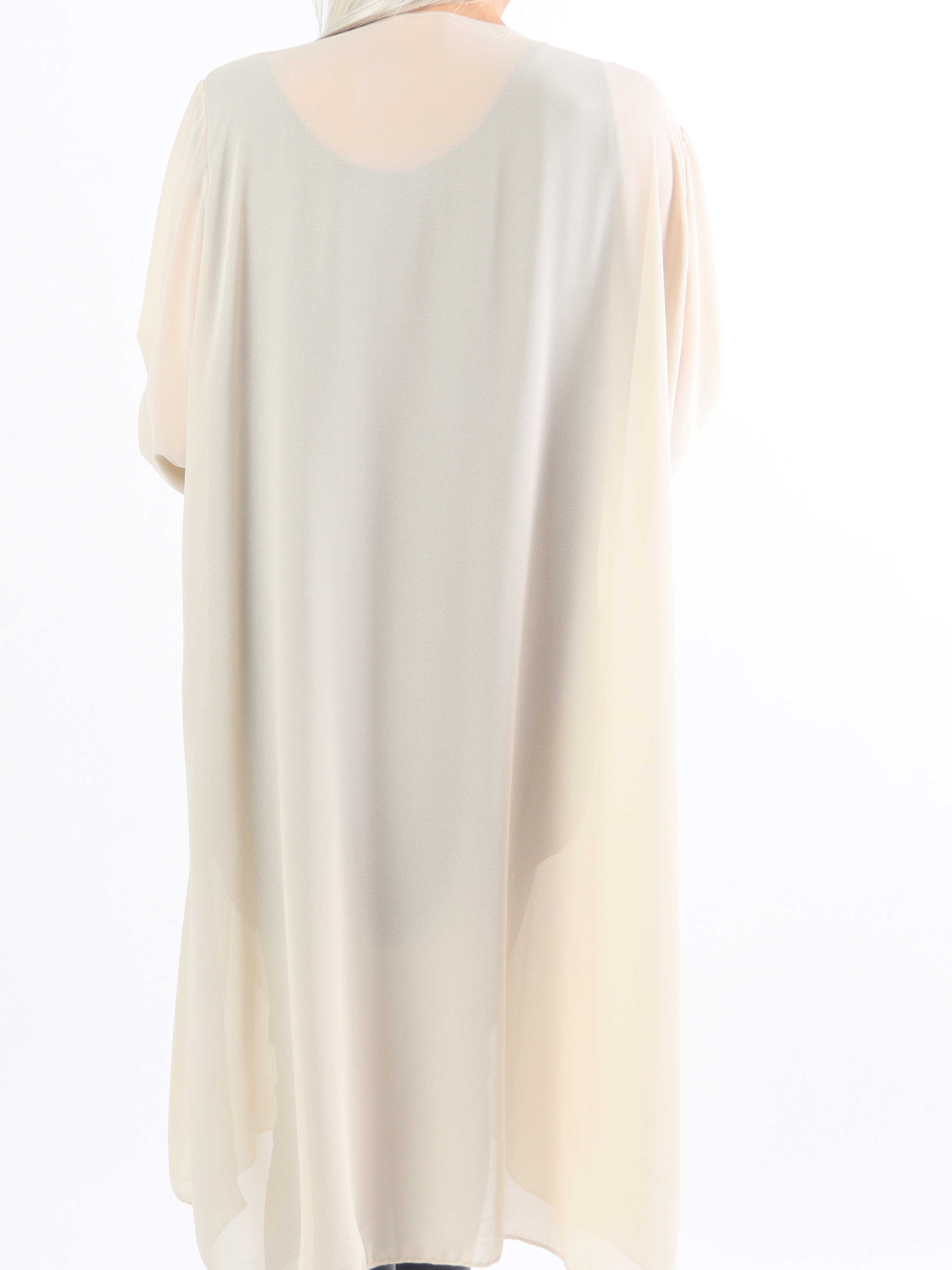 Christina - Lätt, halvgenomskinlig kofta i plus size